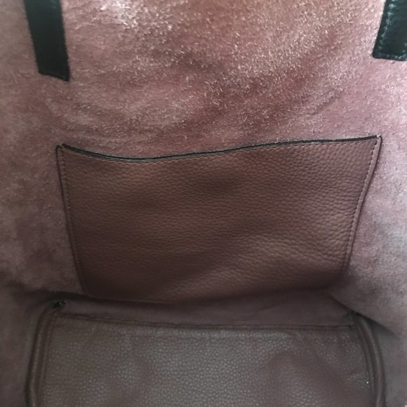 Michael Kors Colgate XL Mauve & Black Pebbled Leather Grab Bag - Picture 6 of 16